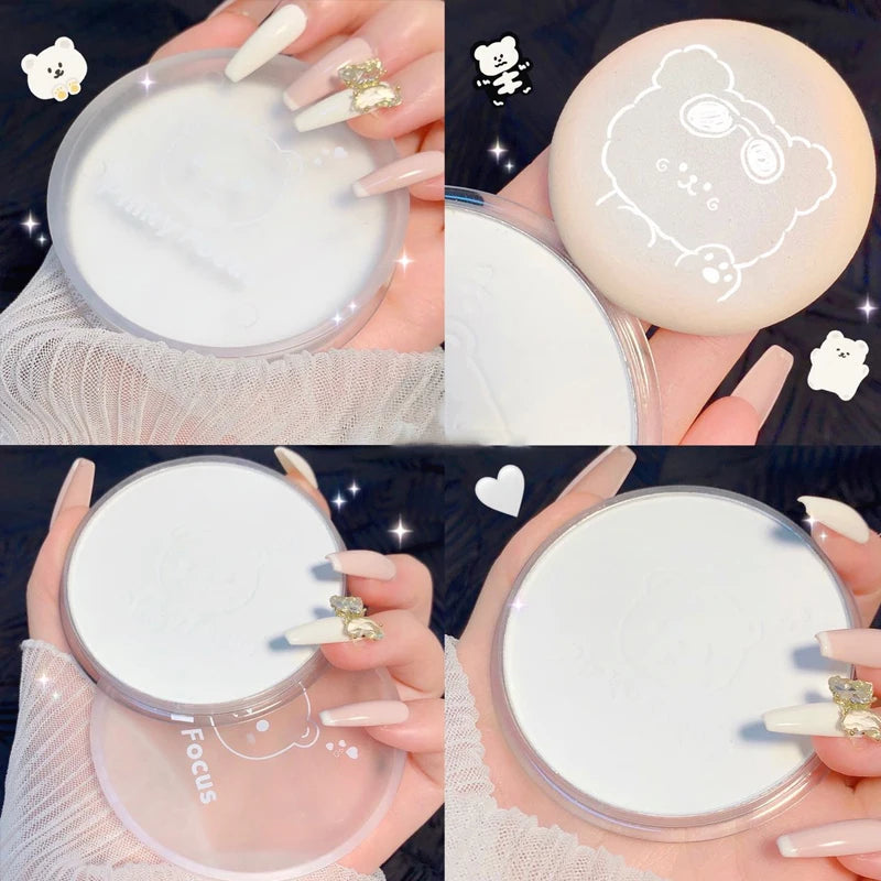 Face Oil Control Matte Makeup Powder Moisturizing Press Powder Nature Brighten Skin Tone Waterproof Lasting Setting Loose Powder