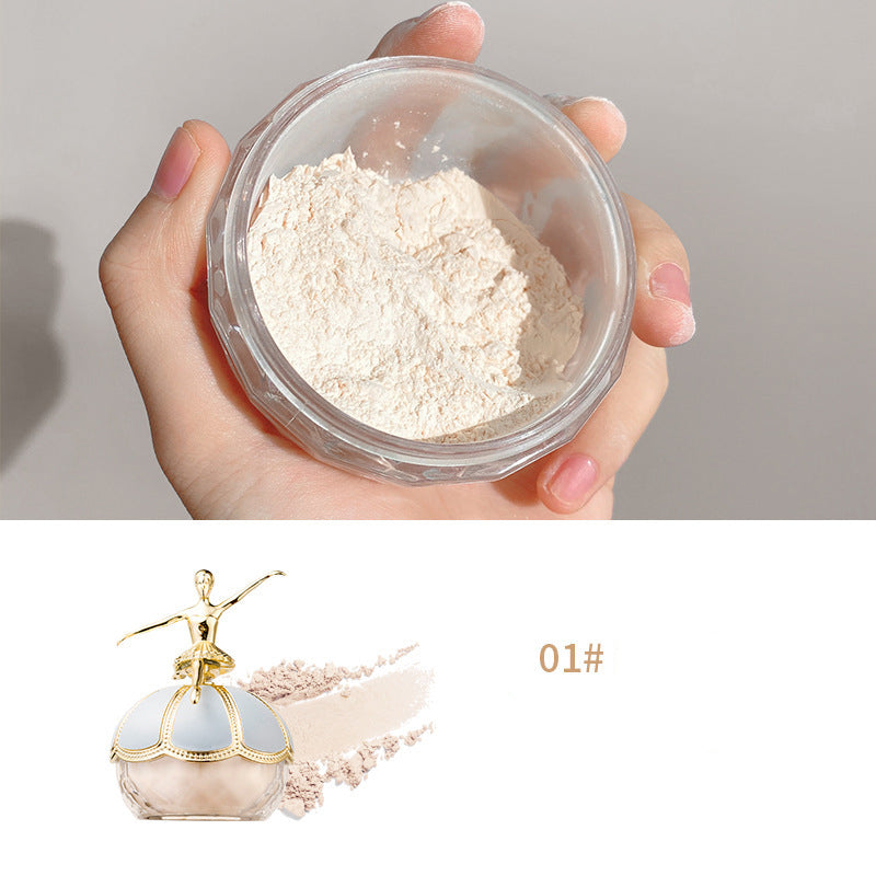 Air Ballerina Powder Cosmetics Oil Control Waterproof Compact Powder High Coverage Makeup Base Translucent Powder Large Capacity
