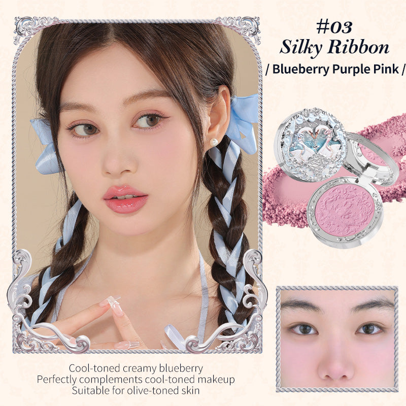 Flower Knows Swan Ballet Series Embossed Blush