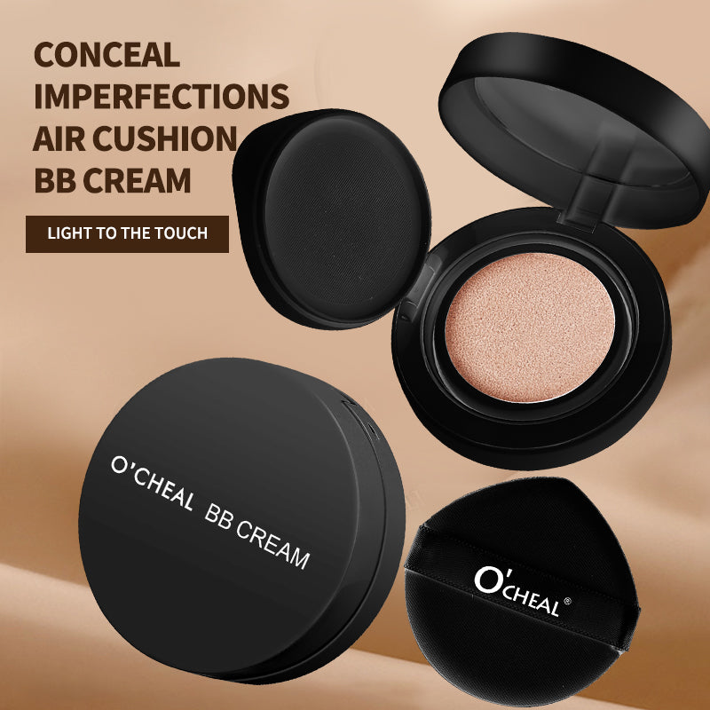 BB Cream Air Cushion Full Coverage Waterproof Long-lasting Concealer Cushion Compact Face Makeup Foundation