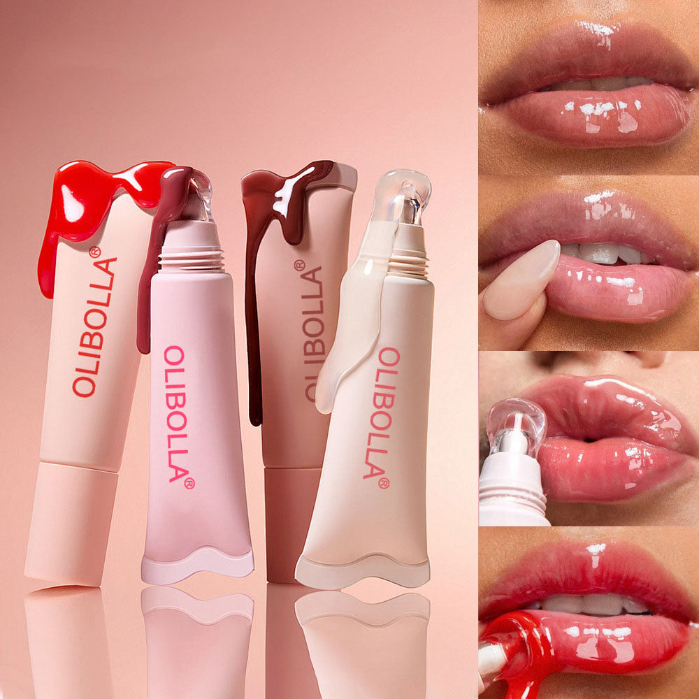 Water Gloss Moisturizing Clear Lip Gloss Mirror Jelly Plumping Lips Transparent Lip Tint Makeup Wholesale Women's Cosmetics
