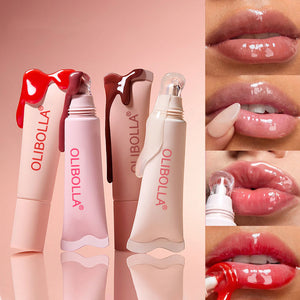 Water Gloss Moisturizing Clear Lip Gloss Mirror Jelly Plumping Lips Transparent Lip Tint Makeup Wholesale Women's Cosmetics