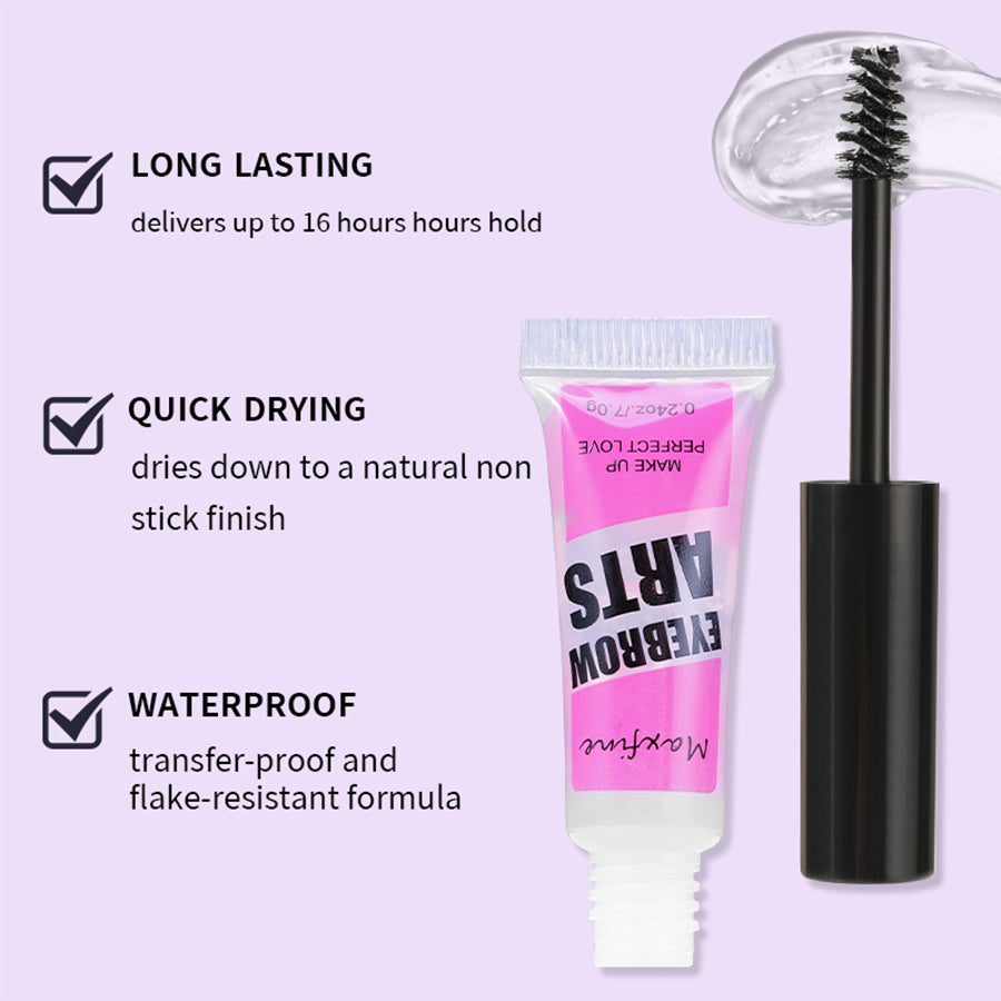 Eyebrow Shaping Gel Waterproof Natural Transparent Long Lasting Quick-drying 3D Wild Eyebrow Glue Professional Makeup Cosmetic