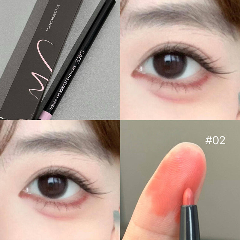 Light Sketch Gel Eyeliner Pencil - Waterproof  Long-Wearing  Smudge-Proof Natural and Thin Eyeliner Pencil Cosmetic Tools