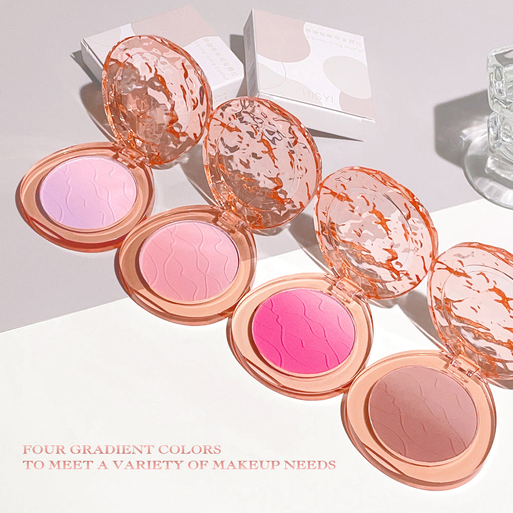  cute  pop  gradient blush  matte delicate daily nude makeup  brightens the color  naturally whitens students