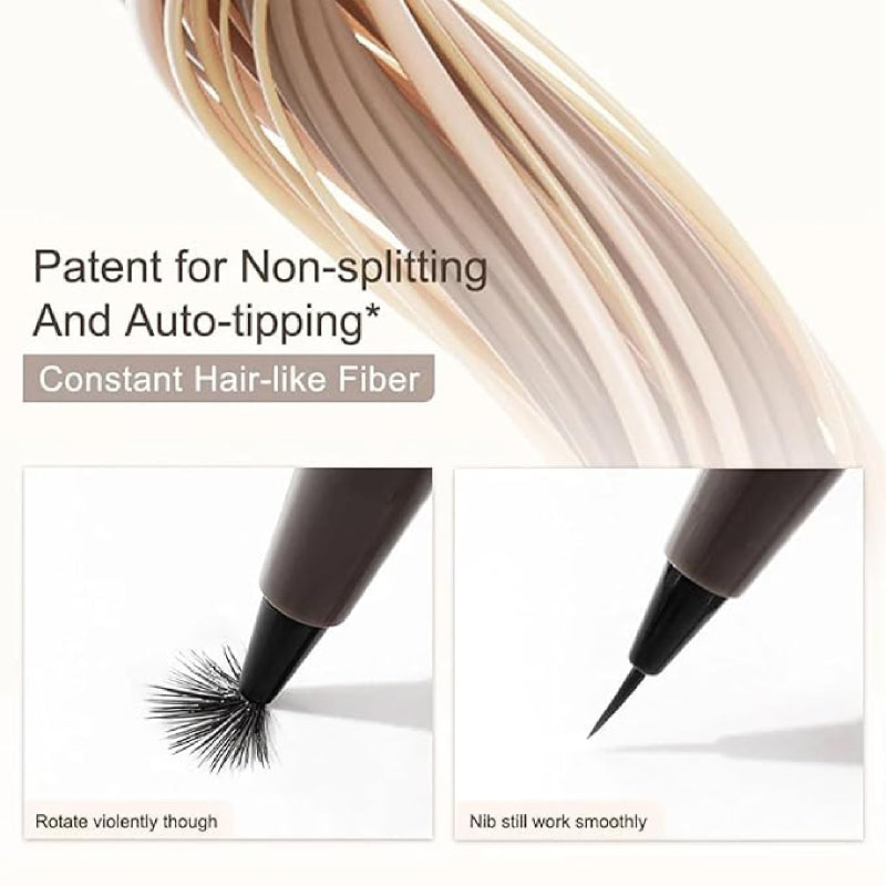 Liquid Eyeliner  Ultra Fine Liquid Eyeliner Waterproof with Smooth Strong Fibres  Smudge-proof Longwearing  Smooth