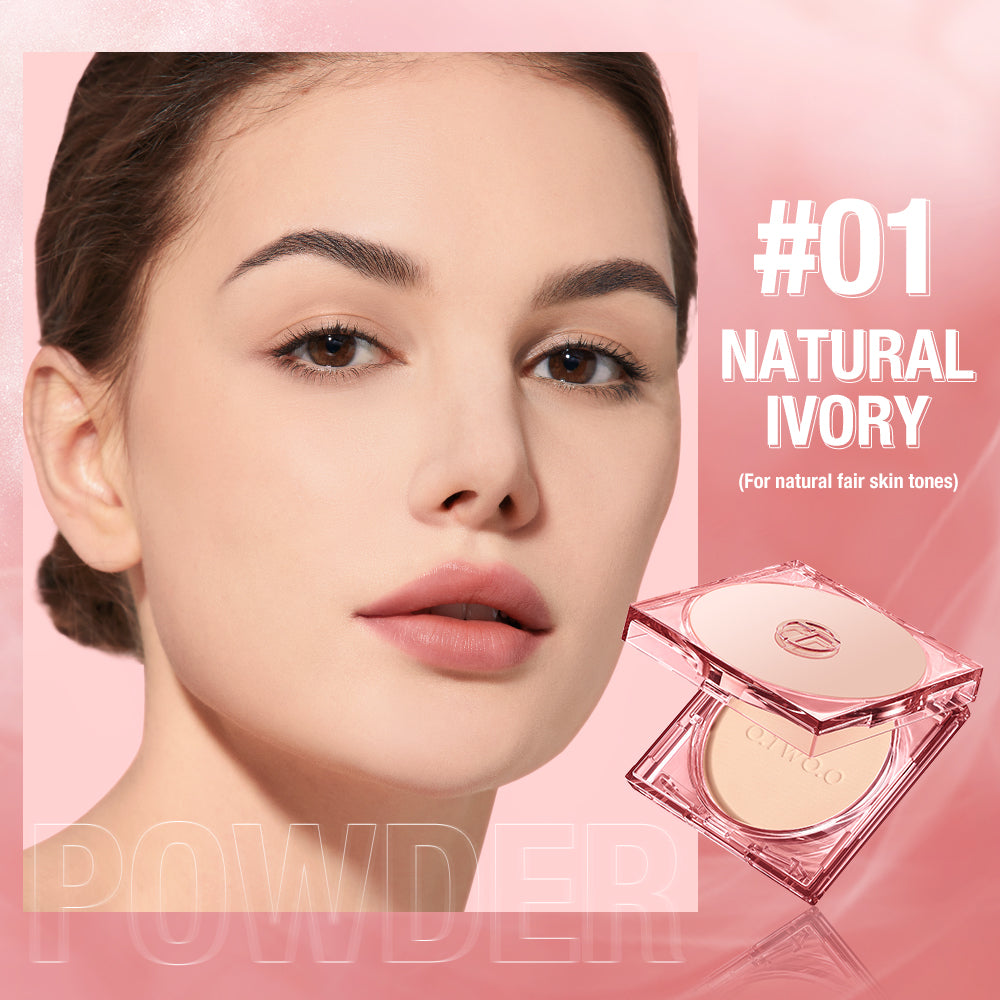 Face Powder 24 Hours Oil-control Waterproof Matte Face Makeup Cosmetic Setting Compact Powder