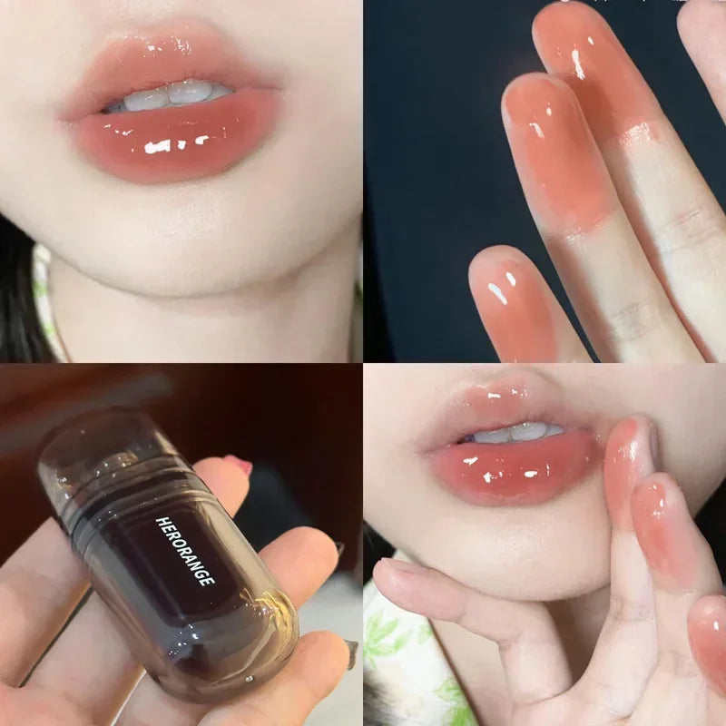 Misty Ice Night Mirror Lip Gloss Long Lasting Not Fade Lip Tint Water Gloss Glass Lipstick Blood plasma Lip Makeup Cosmetics