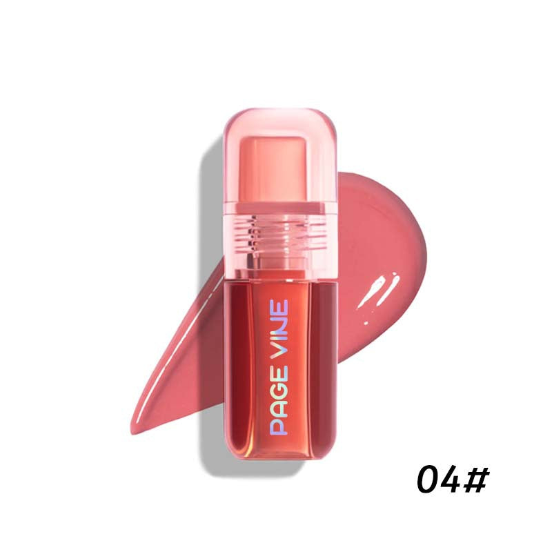 Blush Liquid Rouge Matte Lips Cheeks Natural Highlighter Lip Gloss Blusher Nourishing Antler-shaped Brush Head Makeup
