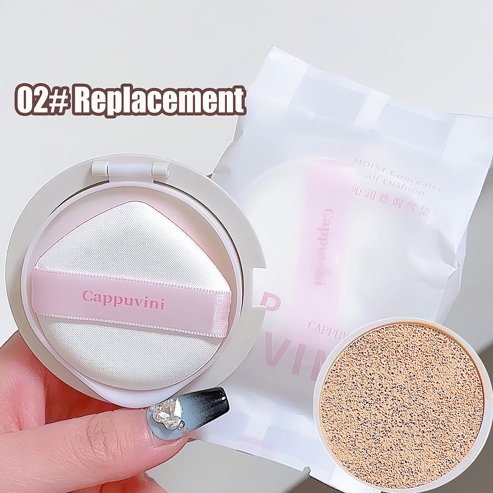 Air Cushion Foundation Full Coverage Waterproof Long-lasting Concealer 3 Colors Cushion Compact Face Makeup Base