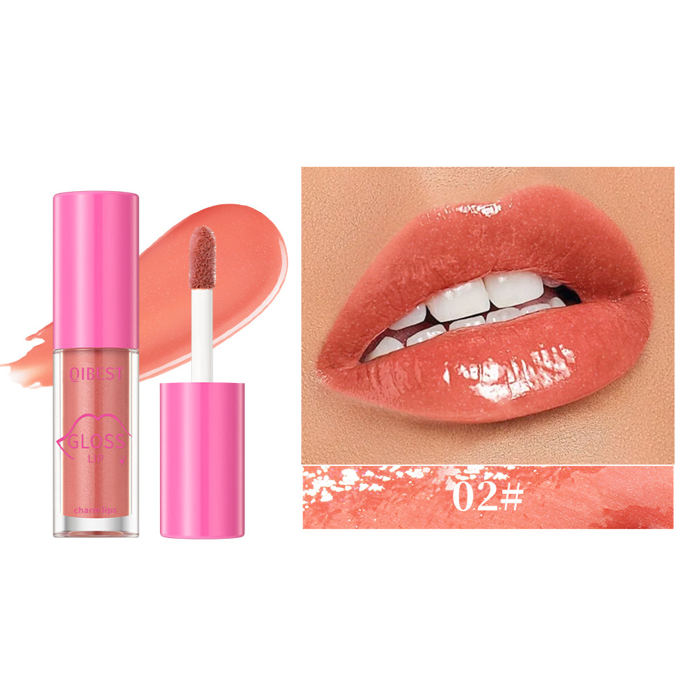 Mirror Lip Gloss Liquid Lipstick Watery Clear Lip Glaze Moisturizing Lasting Lip Glaze Non-Sticky Plump Lip Tint Makeup