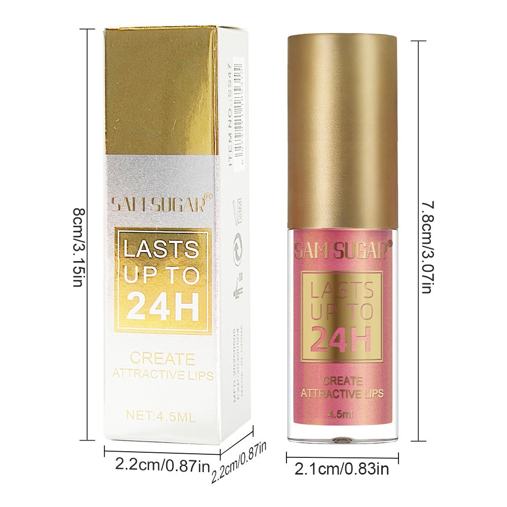 6 Colors Chameleon Lip Gloss Long Lasting Waterproof Non Stick Cup Sweat Proof Pearl Shine Lipstick For Women makeup Cosmetics