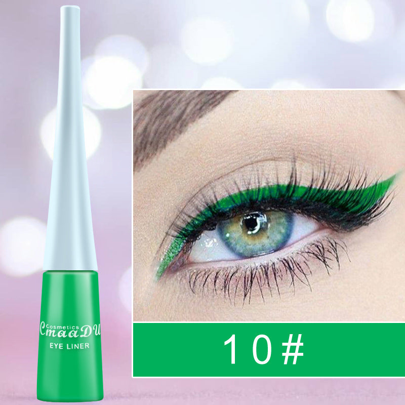 17 Colors Matte Liquid Eyeliner - Waterproof Eyeliner Pen Colorful Diamond Eye Shadow High Saturation Eyeliner Pen Eye