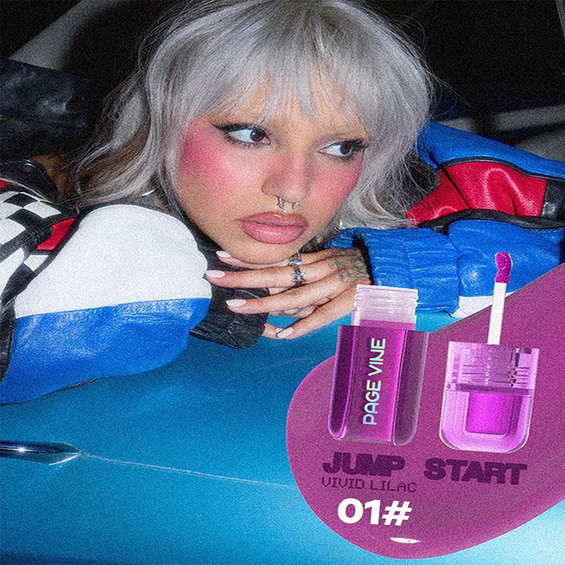 Blush Liquid Rouge Matte Lips Cheeks Natural Highlighter Lip Gloss Blusher Nourishing Antler-shaped Brush Head Makeup