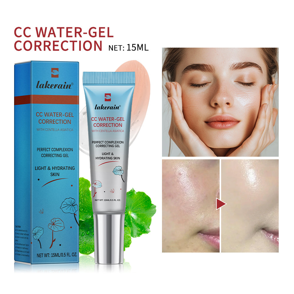 CC Red Correction Cream Liquid-Based Full Coverage Cream Waterproof Long-Lasting Correct Redness Foundation Korean Face Cosmetic
