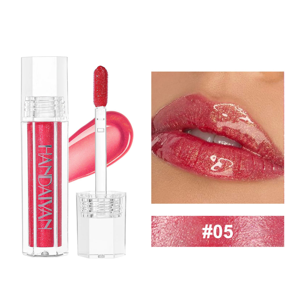 Lip Gloss Sexy Plump Glitter Crystal Jelly Red Nude Lipstick Liquid Waterproof Moisturize Oil Lipgloss Makeup