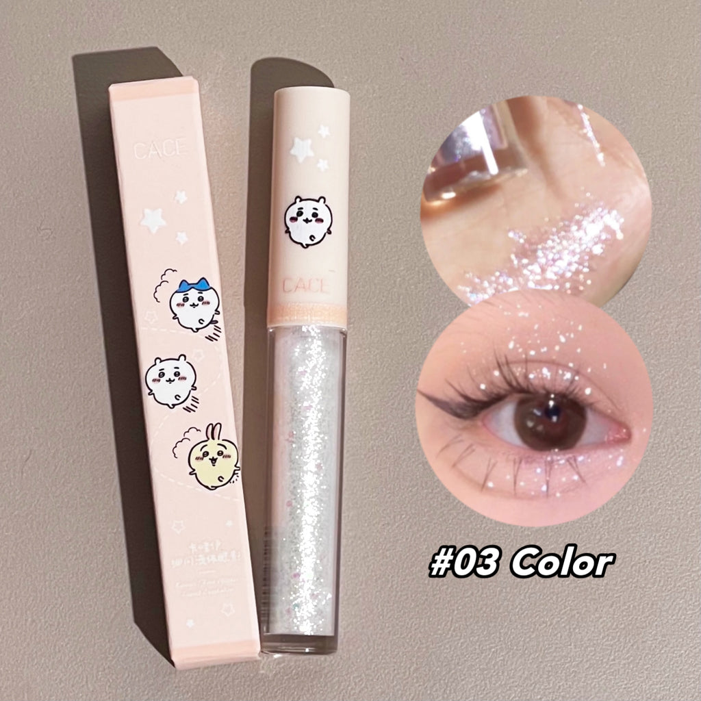 Liquid Eyeshadow Shimmer Sparkling Lasting Highlighter Contour Brighten Fine Glitter Eyeshadow Lying Silkworm Body Beauty Makeup