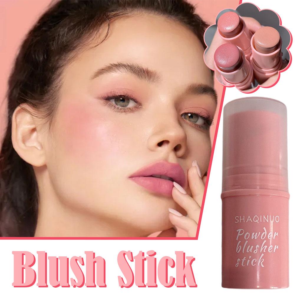 Natural Cheek Blush Stick Moisturizing Blusher Balm Blush Waterproof Sticks Peach Nourish Contour Eyeshadow Rouge Blush