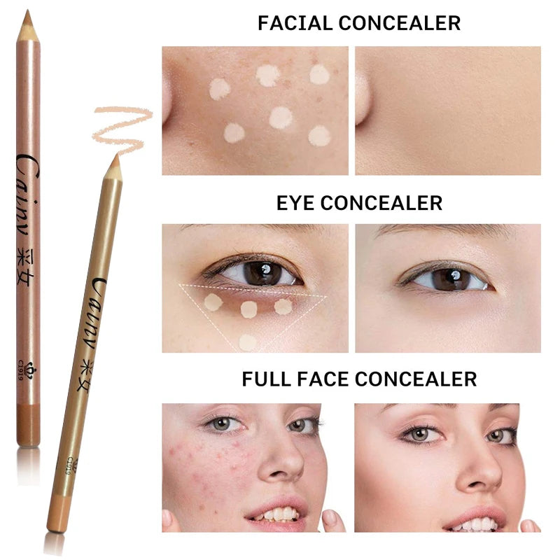 Eyelids Lying Silkworm Brightening Stick Ivory Beige Concealer Pencil Cover Face Spots Lip Liner Matte Concealer Cream Stick
