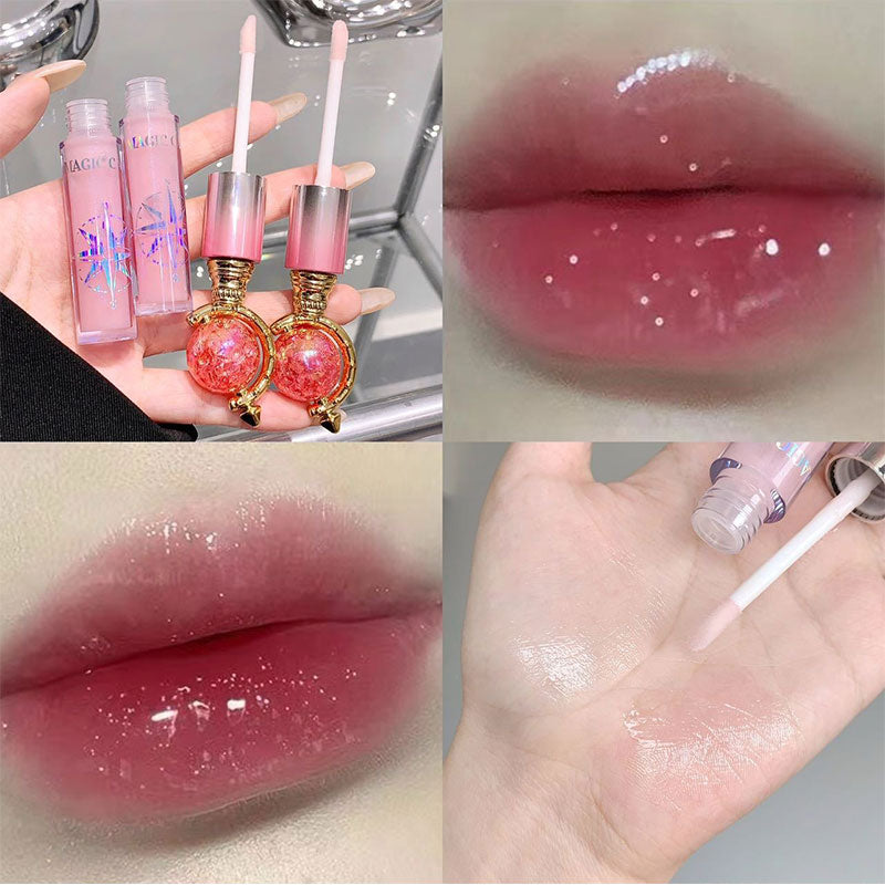 Shimmering Lip Gloss — Hydrating and Moisturizing Mirror Finish  Plumping Glass-Like Lips