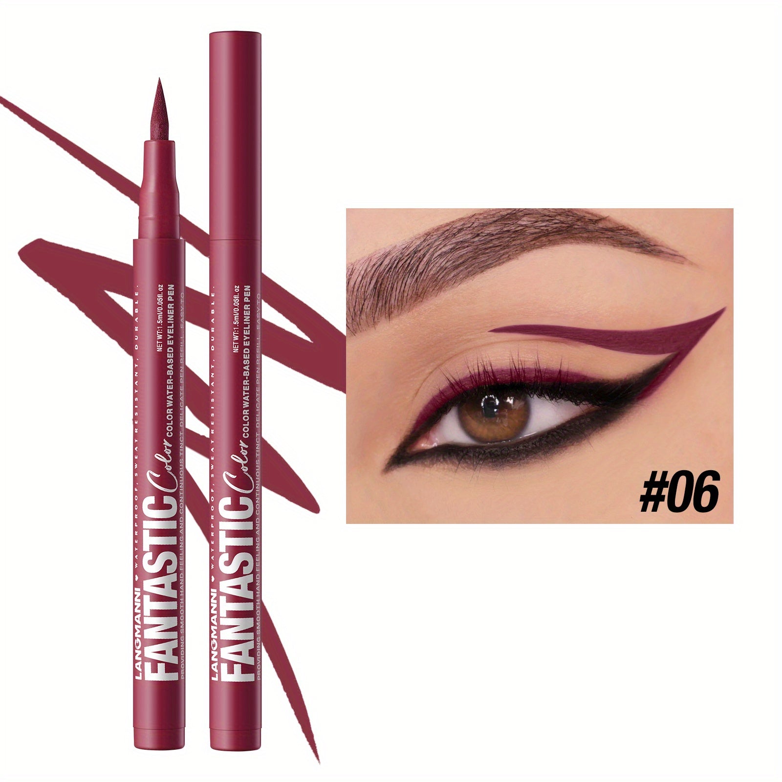 1 pcs waterproof  quick-drying  oil-proof and non-smudging long-lasting ultra-fine eyeliner  eyeliner pen  Makeup