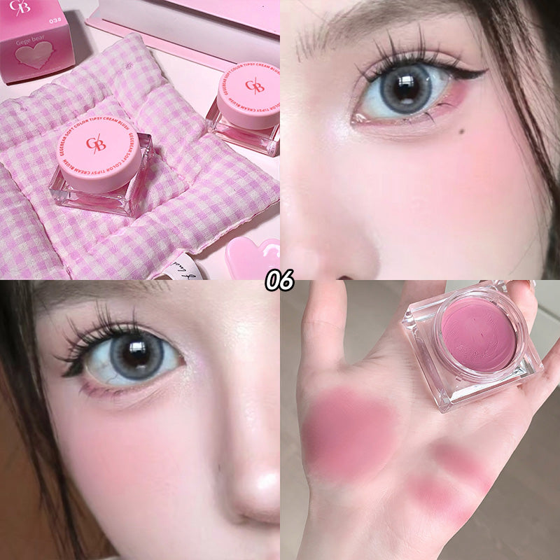 GegeBear Soft Color Cream Blush: Long-Lasting and Hydrating Formula - Natural Finish for a Radiant  High-Beauty Look