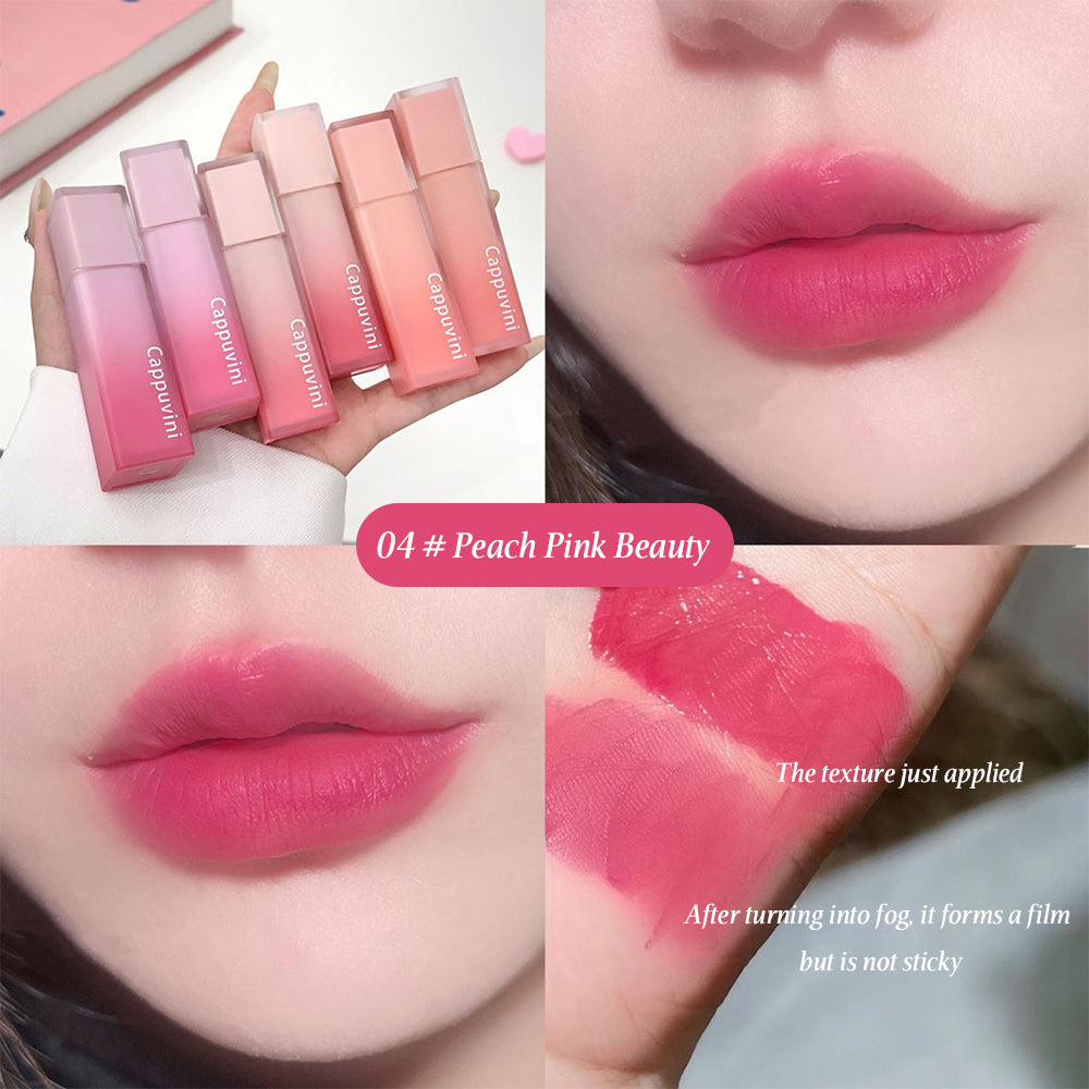 Nude Water Mist Lip Glaze Matte Velvet White Lip Gloss Long-lasting Lipstick