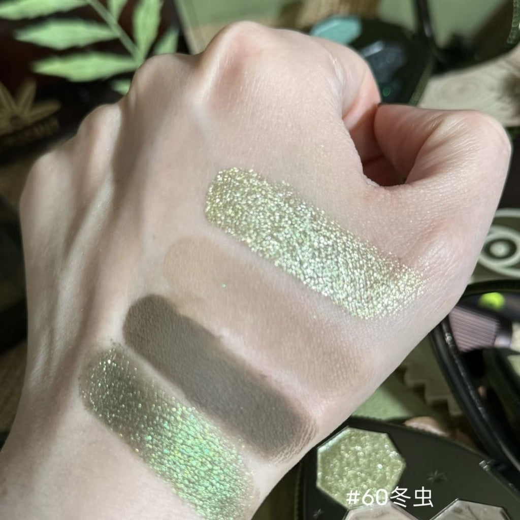 Four-Colour Eyeshadow Palette Matte Chameleon Shimmer High Pigment Long-Lasting Makeup 3.6g