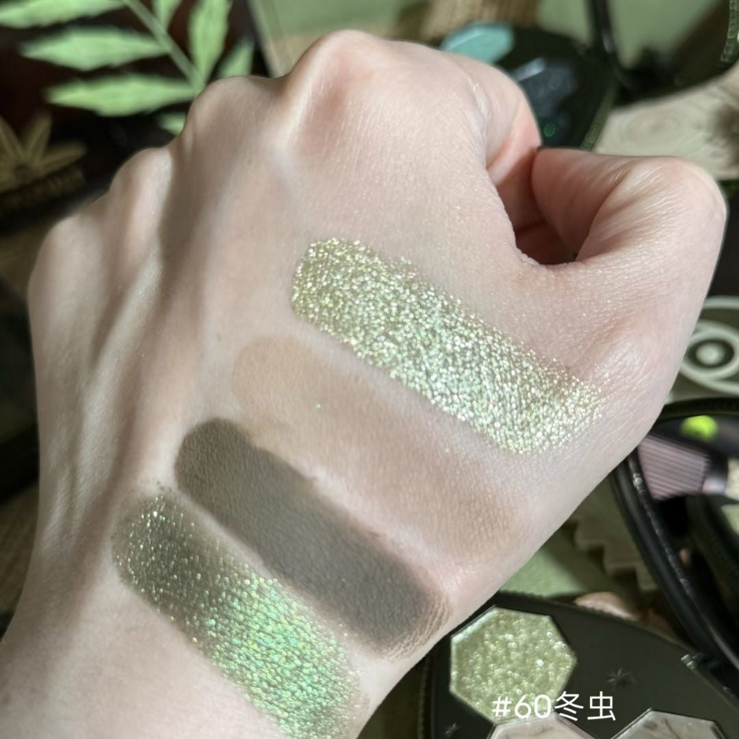 Four-Colour Eyeshadow Palette Matte Chameleon Shimmer High Pigment Long-Lasting Makeup 3.6g