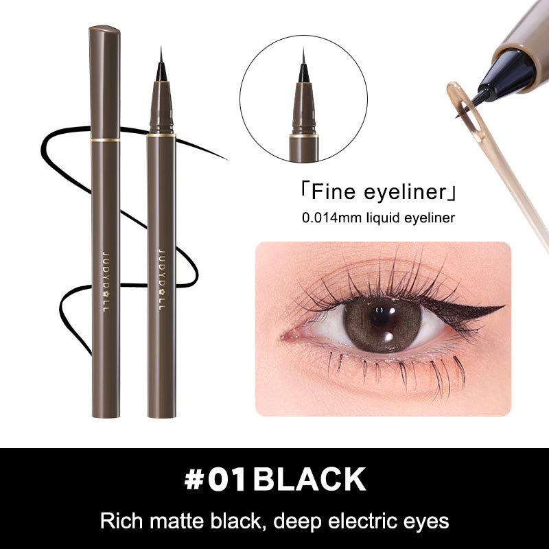 Precision Liquid Eyeliner Pen, Ultra-Fine Tip, Waterproof, Smudge-Proof, 24-Hour Long-Lasting, Perfect for Lash Line