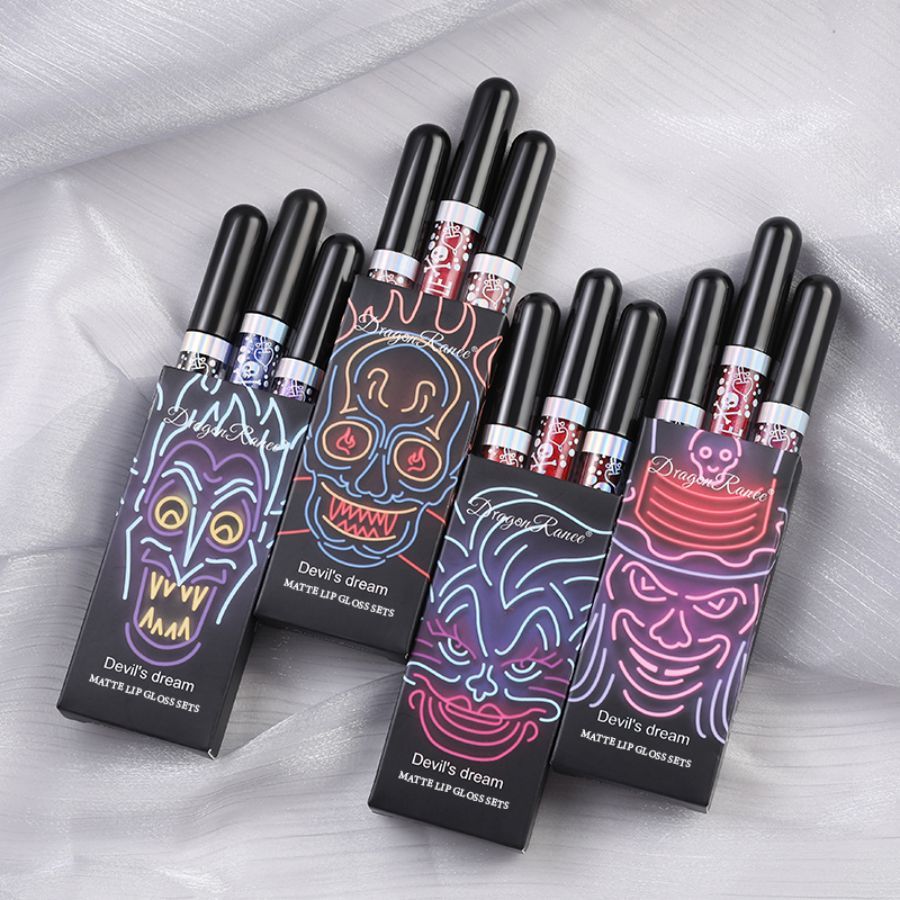 Lip Glaze Long-Lasting Matte Glitter Non-Fading Non-Stick Cup Non-Fading Lip Gloss Metal Shiny Lip Gloss Valentine's Day Gift Lip Glaze