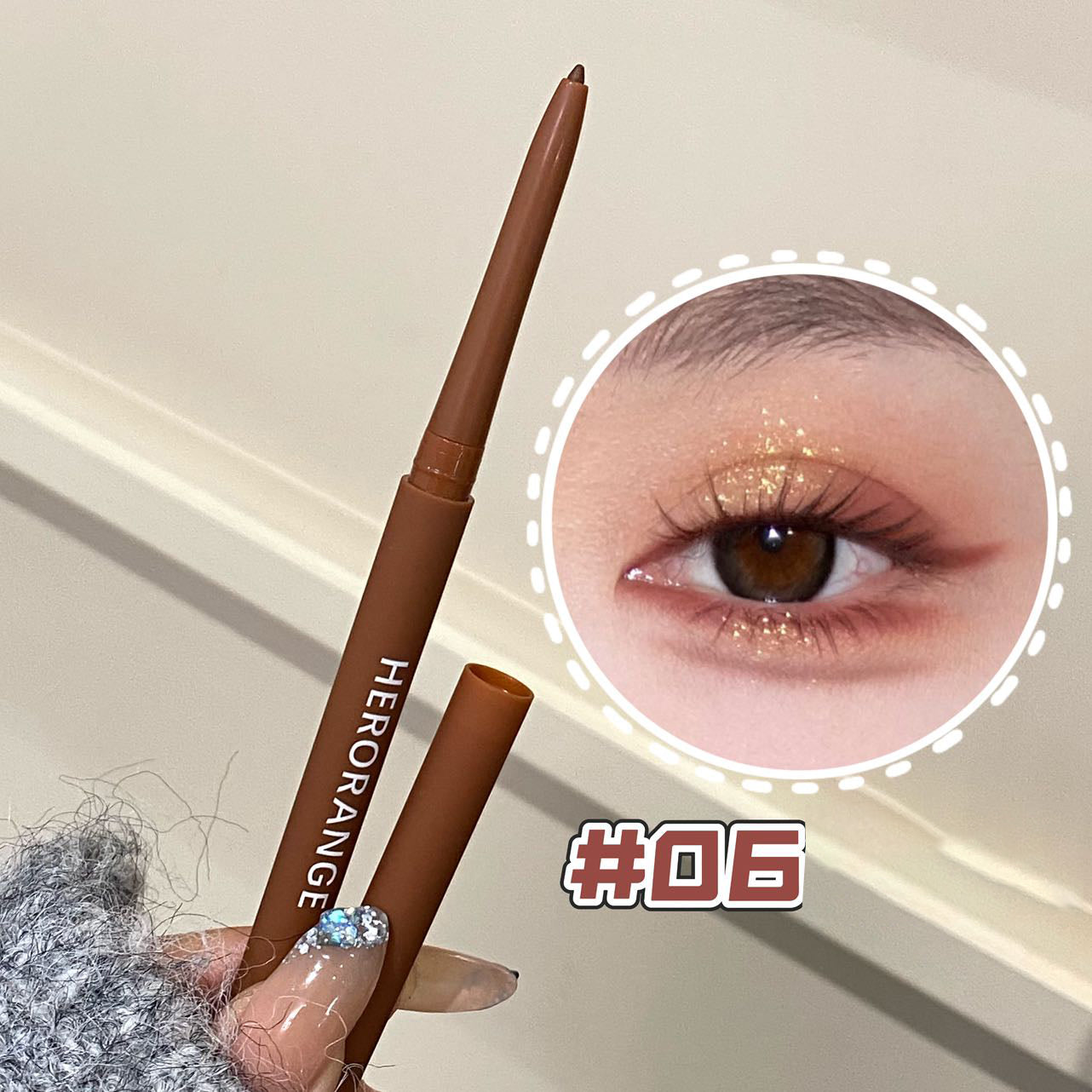 Ultra-fine Gel Eyeliner Pencil Black Brown Under Eye Liner Pen Waterproof Matte Aegyosal Lying Silkworm Quick Drying Eye Makeup