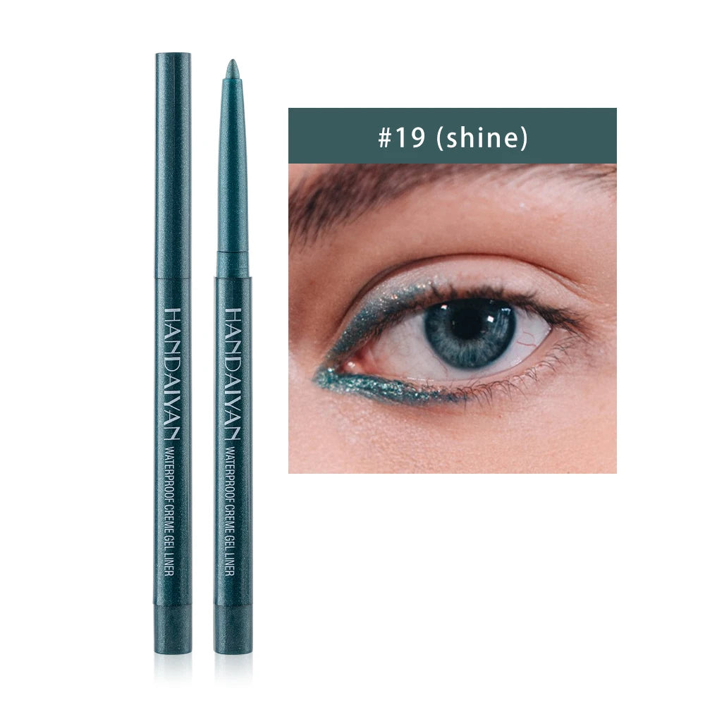Option Matte Eyeliner Gel Pencil Easy to Wear Colorful White Yellow Blue Eye Liner Pen Cream Makeup Cosmetics