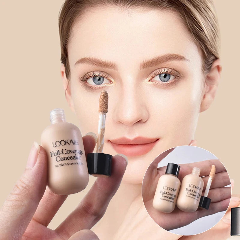 Waterproof Liquid Concealer Foundation Cream Lasting Full Coverage Acne Spot Dark Circles Concealer Cream Face Makeup Cosmetic