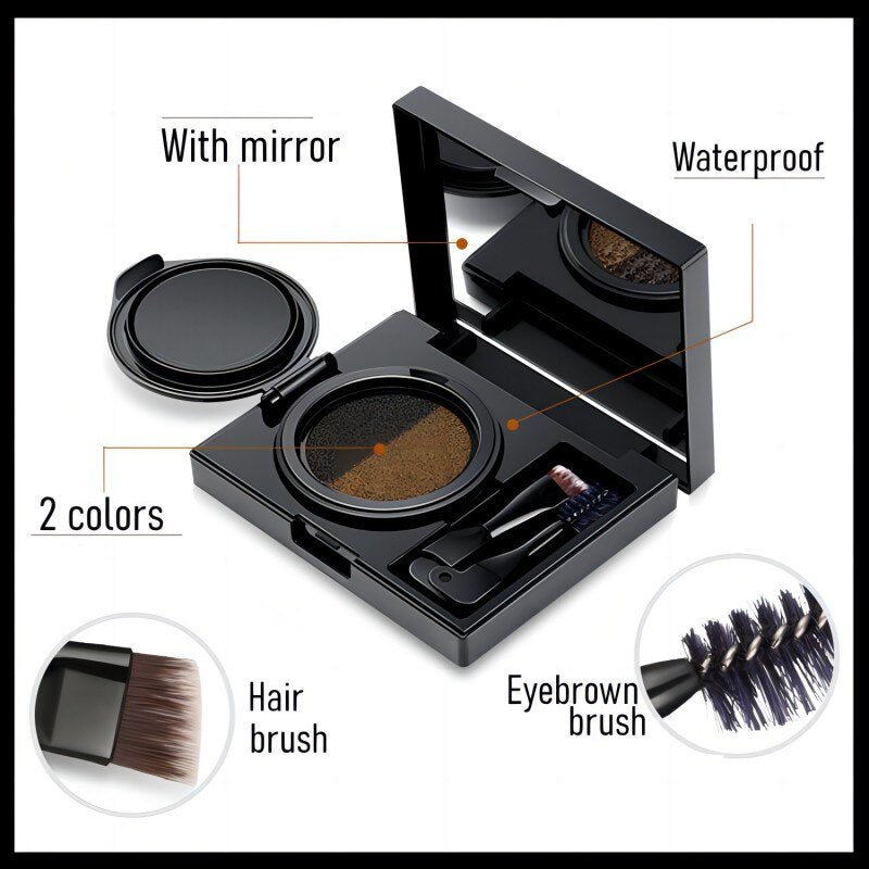 Two-color Air Cushion Eyebrow Powder Color Waterproof and Sweat-proof Long-lasting Eye Brow Cream