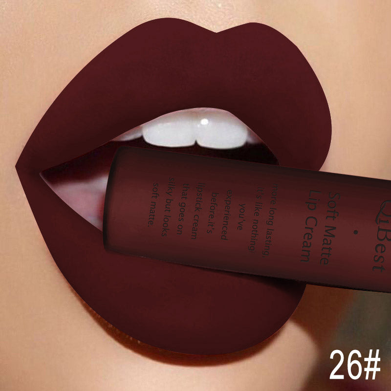 Sexy Velvet Matte Lip Gloss Liquid Lipstick Lipgloss Beauty Red Nude Waterproof Long-lasting Lip Makeup