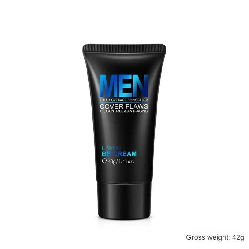 Men'S BB Cream Natural Waterproof for Oil Control Acne Treatment Concealer Skin Improvement Deep Cleansing Cosmetics 40g