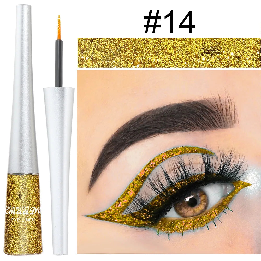 Best-Selling  Rich Colour Dazzle Shadow Liquid Eyeliner Make up Minerals Long-Wearing Metallic Glitter Eye liner Cosmetics/8