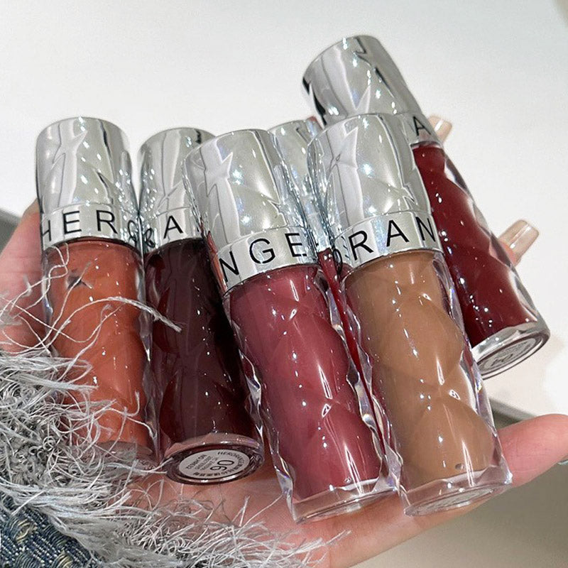 Nude Mirror Lip Gloss Clear Moisturizing Hydrating Water Light Glass Jelly Plump Lip Glaze Oil Lipstick Tint Cosmetic