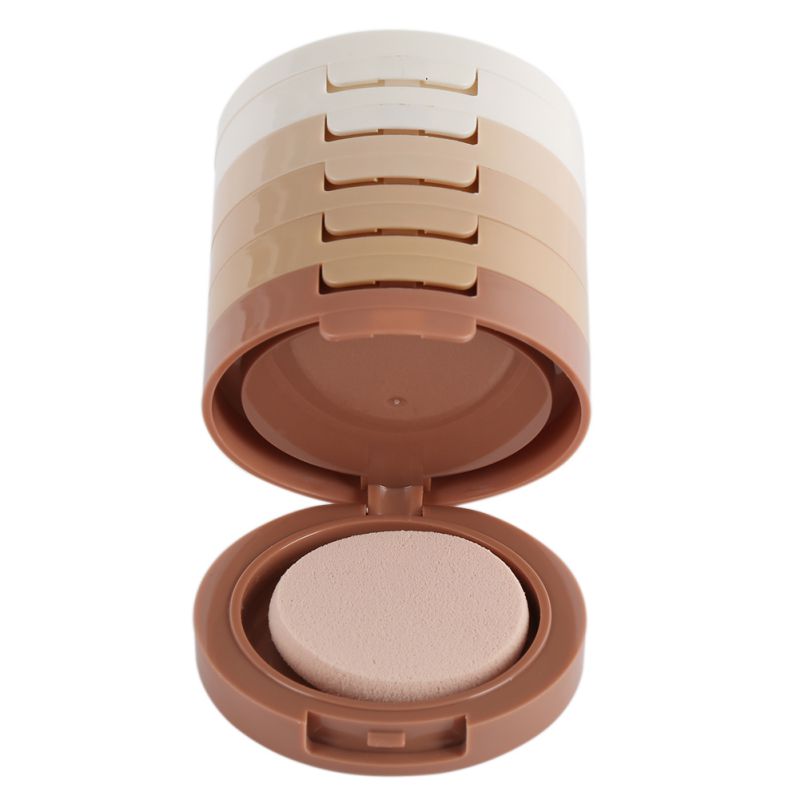 Concealer Contouring Powder 5 Color 5 Decked Powder Tower Brightening Skin Tone Oil Control Makeup Loose Powder Setting Powder