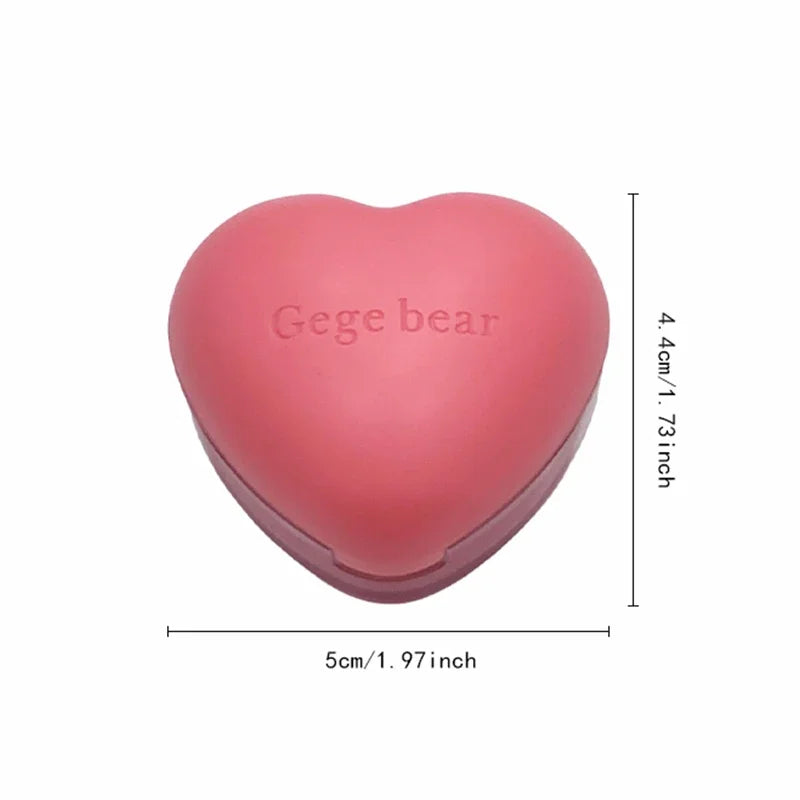 Heart-shaped Blush Cream Lip Cheek Dual-purpose Lip Mud Long-Lasting Tender Look Uplifting Color Matte Monochrome Blusher Cream