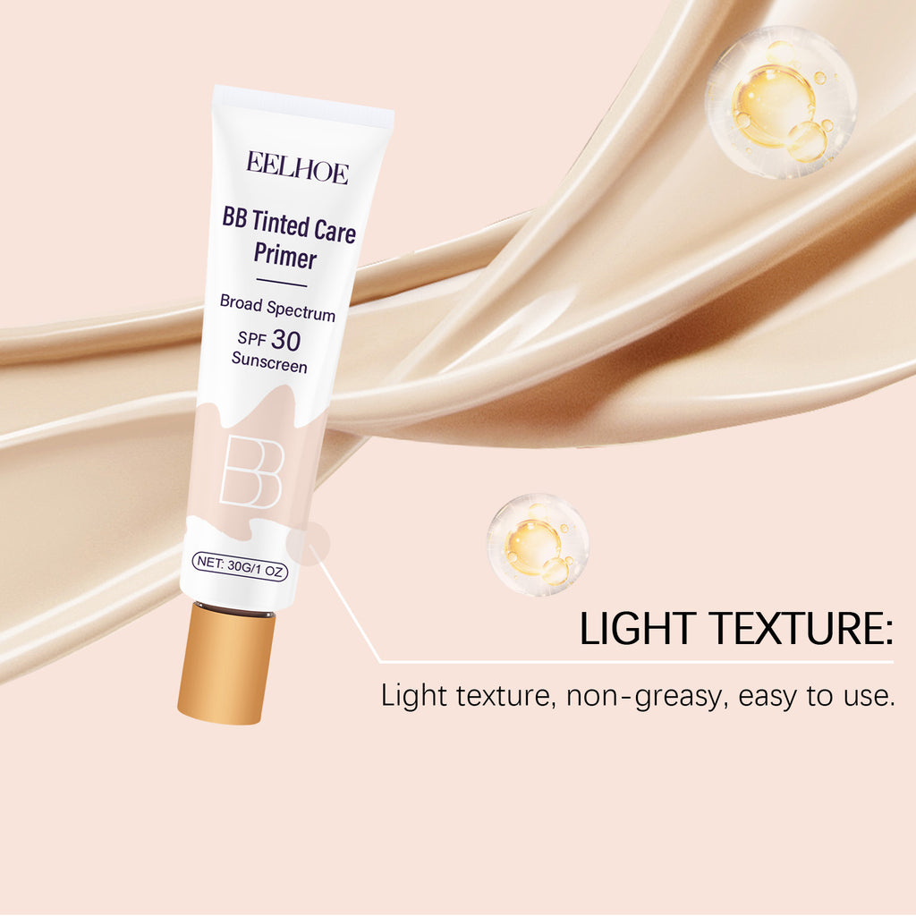 Tinted BB Cream with SPF 30 Full Coverage Nude Makeup Facial Foundation Waterproof