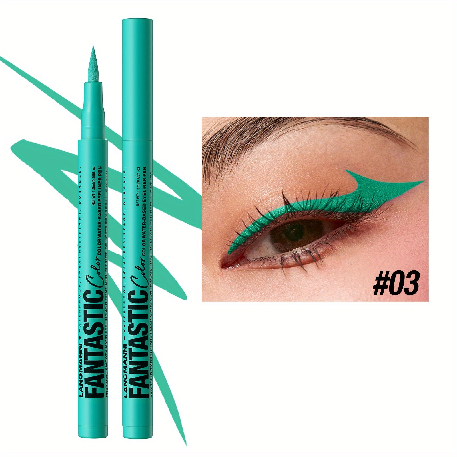1 pcs waterproof  quick-drying  oil-proof and non-smudging long-lasting ultra-fine eyeliner  eyeliner pen
