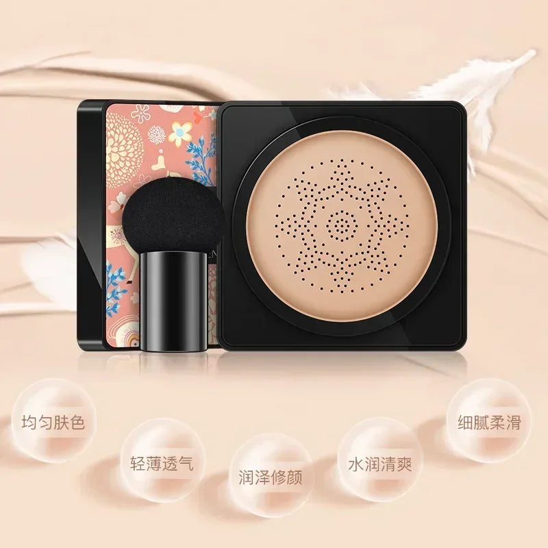 Mushroom Head Air Cushion Natural Concealer BB Cream Moisturizing Brighten Skin Tone Waterproof CC Cream Foundation Cosmetics