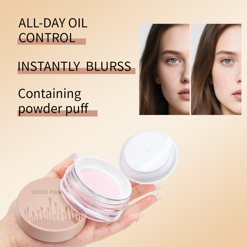 5 Colors Loose Powder Can Reduce Pores and Fine Lines, With a Long-lasting Matte Effect and Natural Facial Makeup Powder