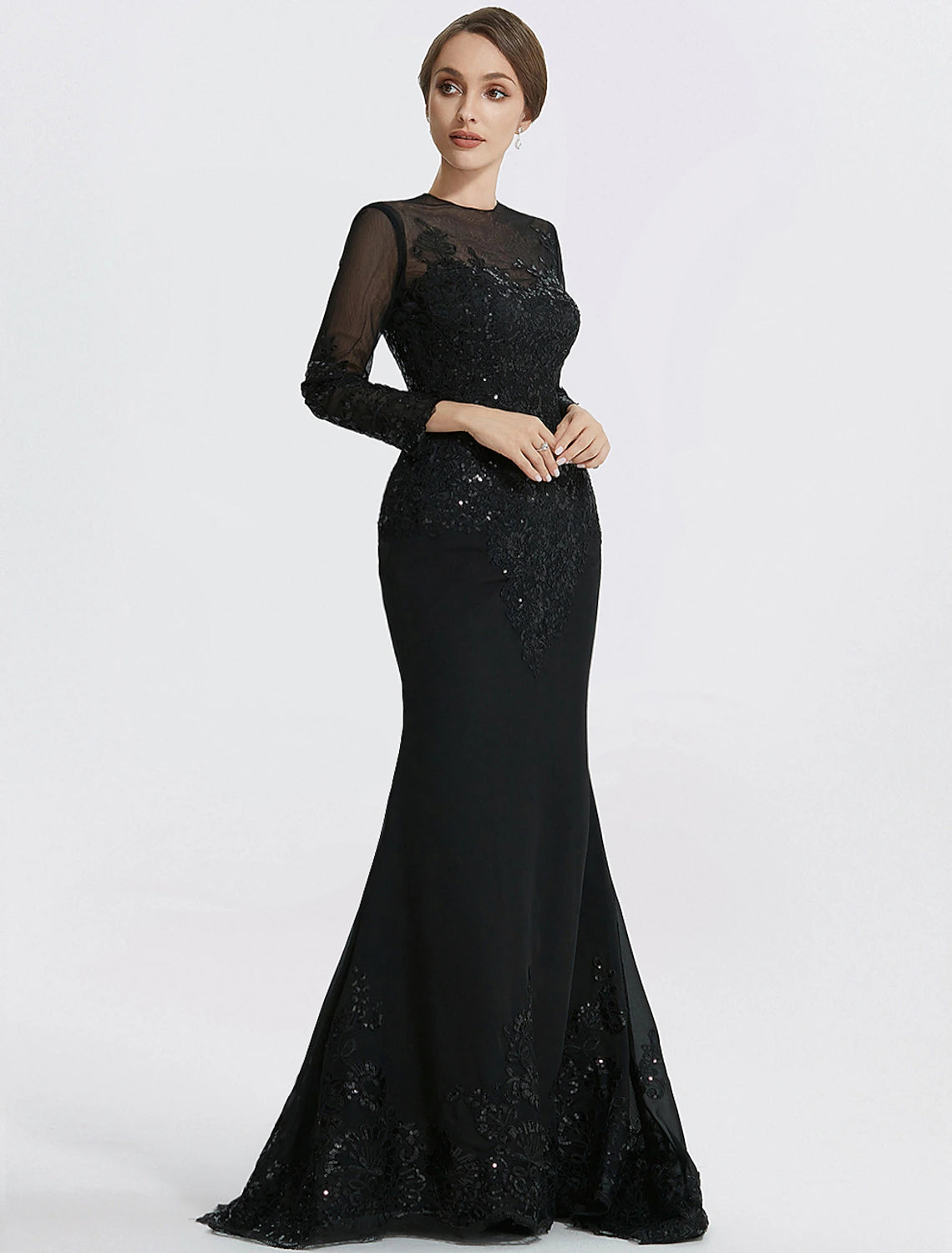 Mermaid / Trumpet Sheath / Column Evening Gown Elegant Dress Formal Fl ...