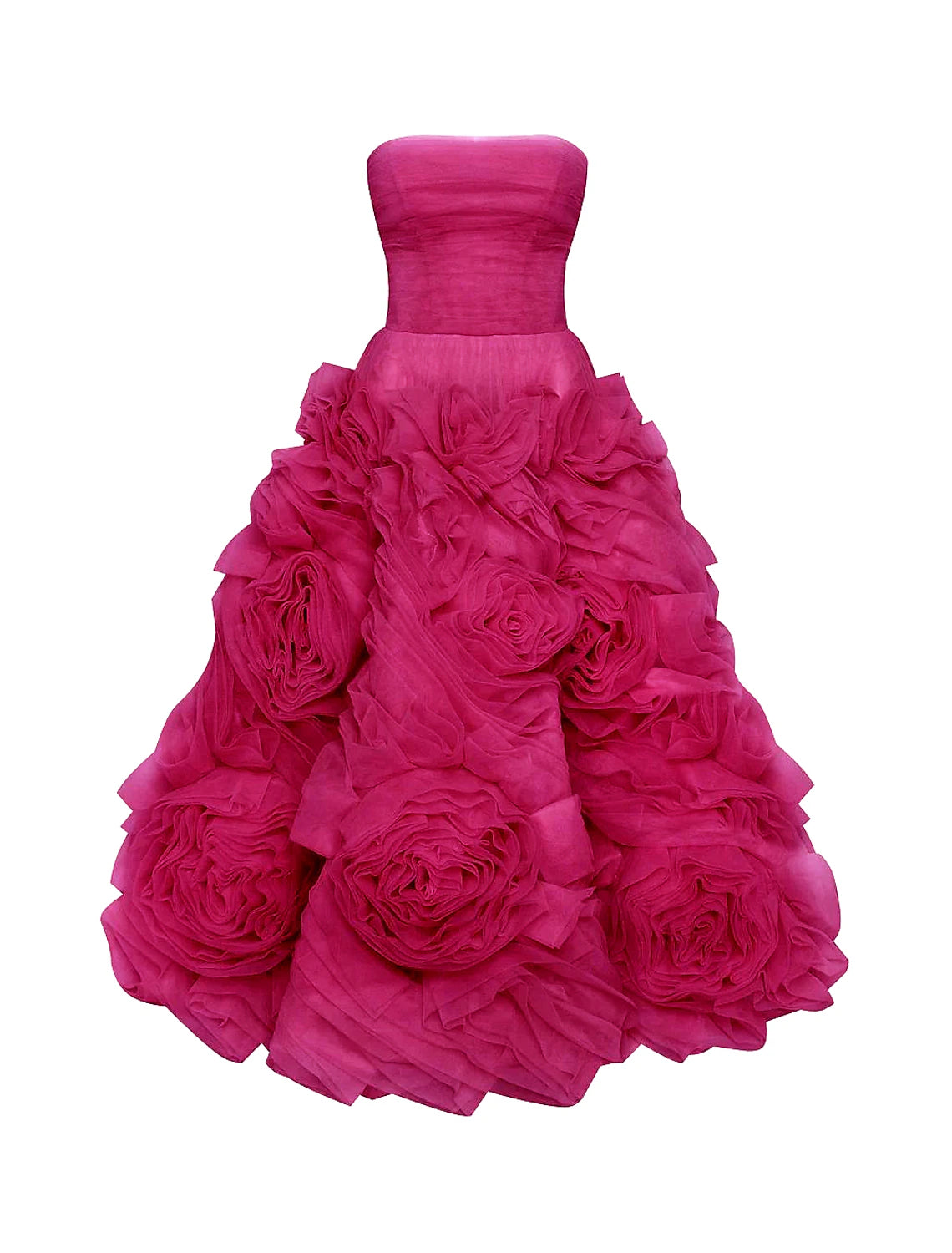A-Line Prom Dresses Floral Dress Wedding Guest Quinceanera Ankle Length Sleeveless Strapless Tulle Backless with Ruched