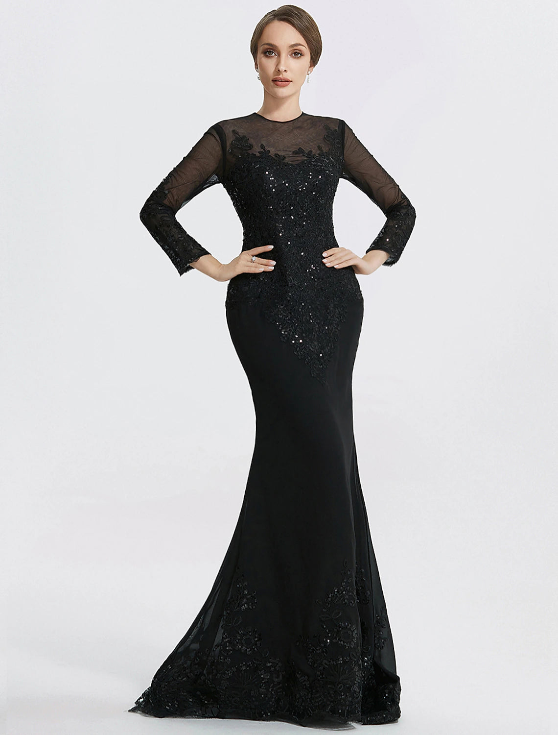 Mermaid / Trumpet Sheath / Column Evening Gown Elegant Dress Formal Fl ...