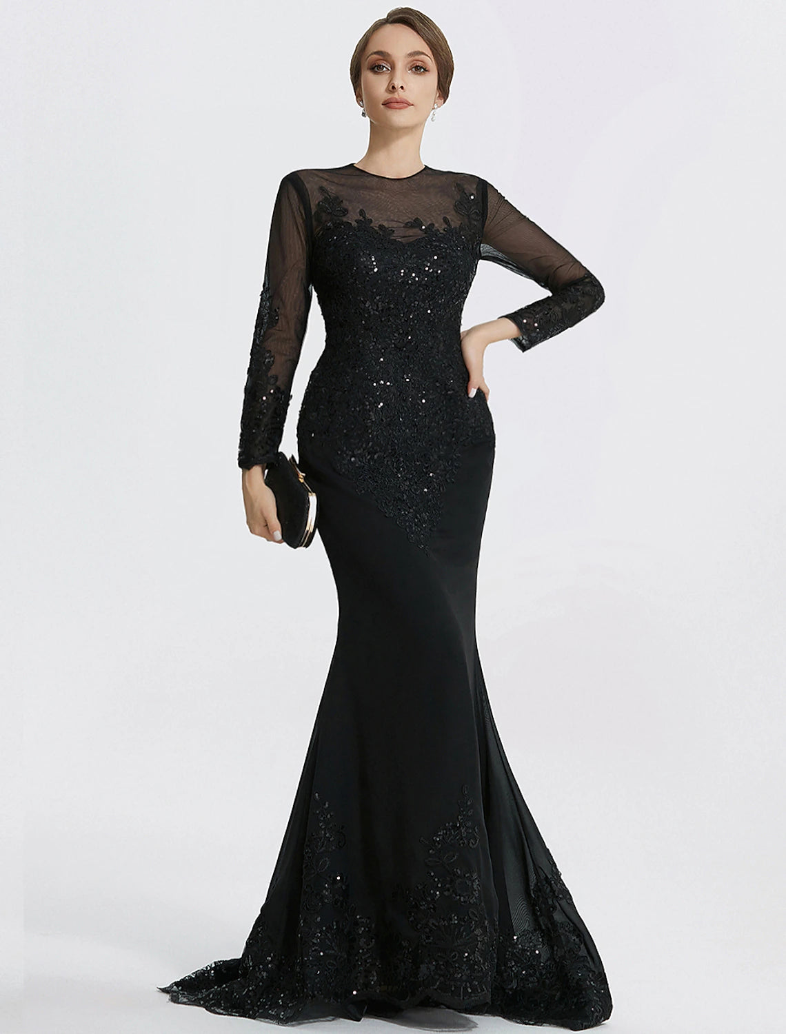 Mermaid / Trumpet Sheath / Column Evening Gown Elegant Dress Formal Fl ...