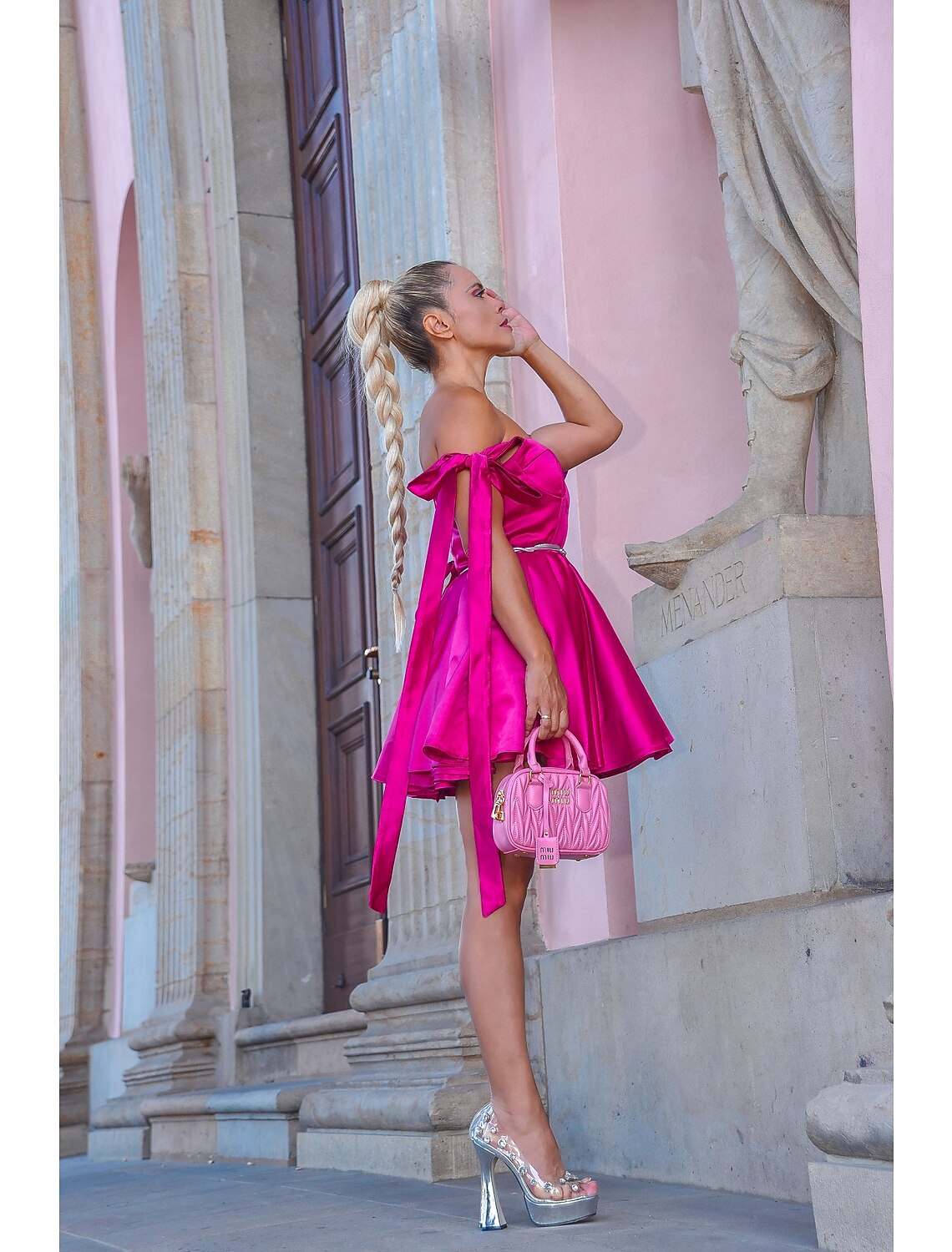 A-Line Homecoming Dresses Corsets Dress Holiday Graduation Short / Mini Sleeveless Spaghetti Strap Pink Dress Satin with Bow(s)